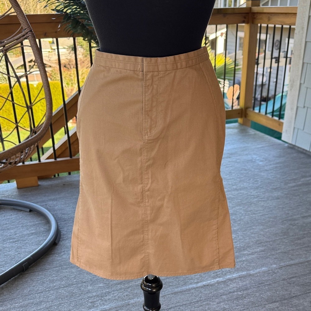 A|X Armani Exchange | Tan Cotton Skirt